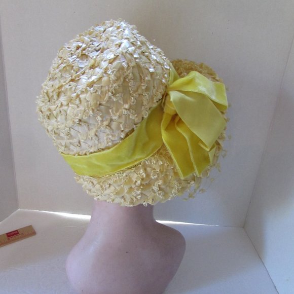 Sunny Yellow Vintage Bucket Style Hat Voguemont Chicago main image 5
